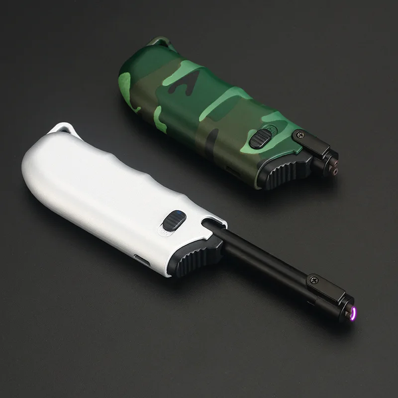 Растягивающаяся USB Электронная Зажигалка Ветрозащитная плазменная дуга кухонные зажигалки электрическая наружная Зажигалка для барбекю гаджеты для мужчин
