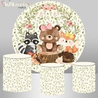 Фон для фотографирования с изображением леса, дня рождения для маленьких мужчин