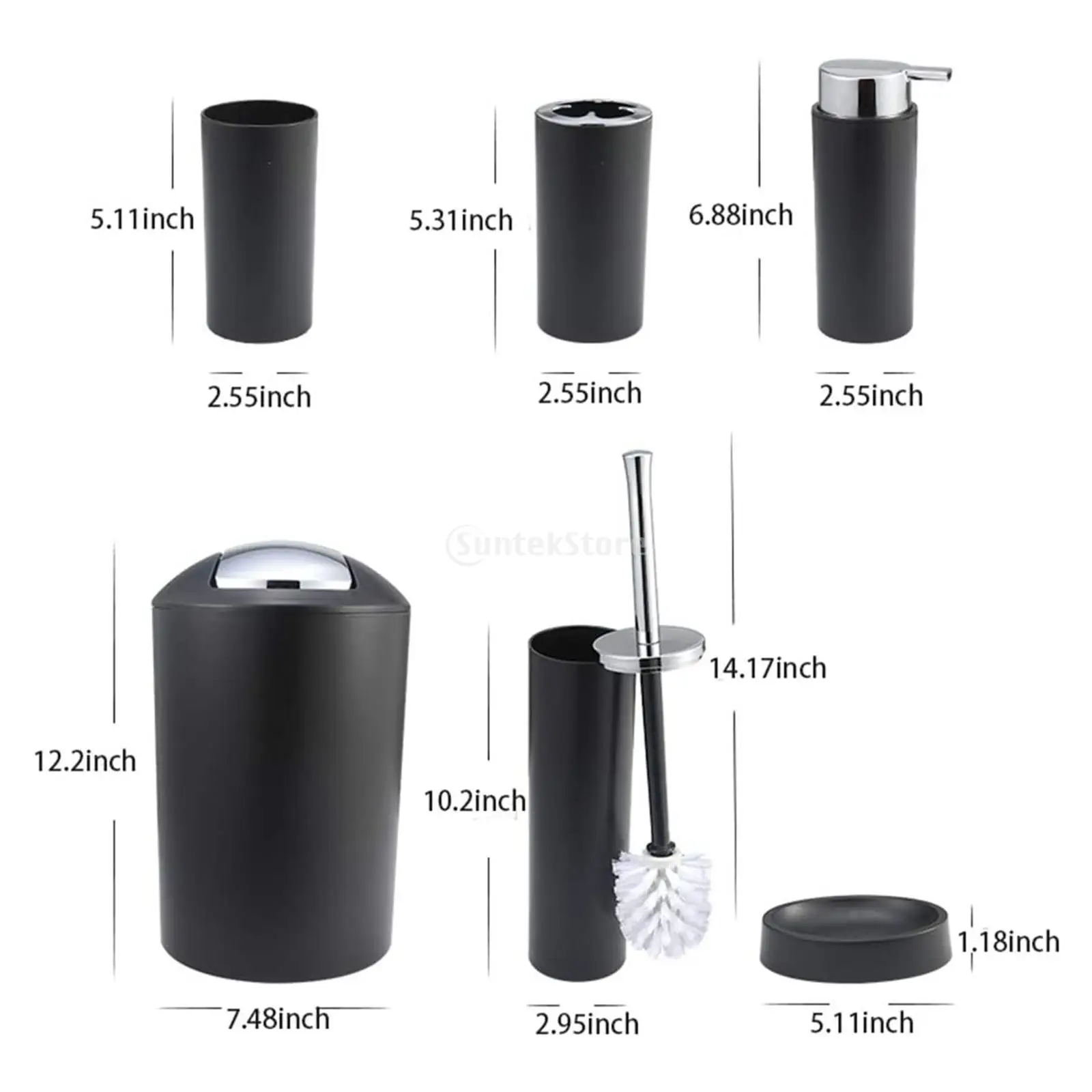 Набор принадлежностей для ванной комнаты 6 шт. поддержания чистоты и порядок в