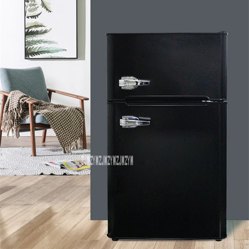 BCD 108 220V 108L двойная дверь небольшой холодильник Офис традиционные Холодильный