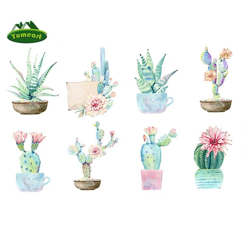 YUMEART акварель горшечные растения кактус Алмазная вышивка квадратная дрель картина по номерам крестиком