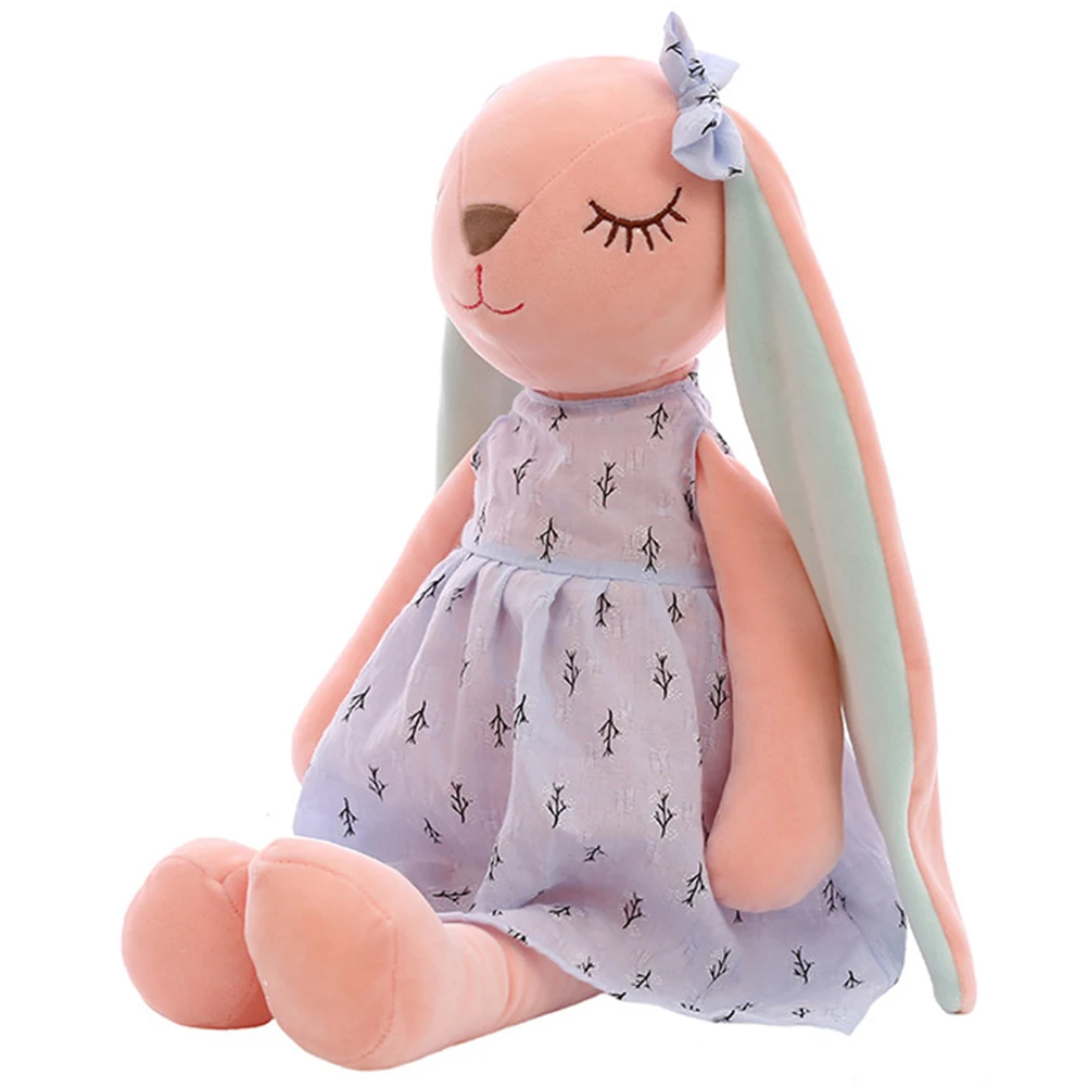 

35CM Cute Cartoon Long Ears Rabbit Doll Baby Soft Plush Toys For Children Sleeping Mate Stuffed Animal Infants
