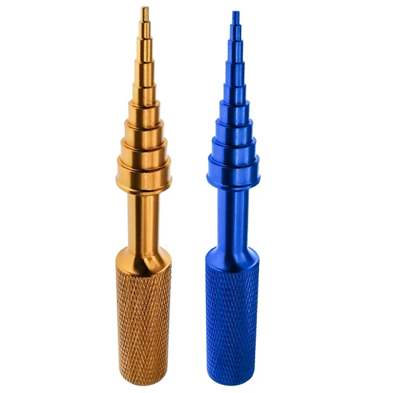 

2Pcs Bearing Steering Hub Carrier Disassembly Remove Installer Tool 2-14Mm For HSP Tamiya HPI Kyosho RC Car,Gold & Blue