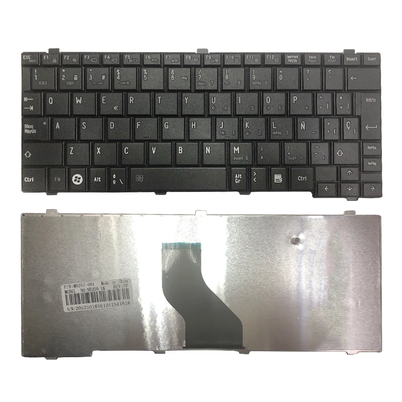 Новая клавиатура SP для ноутбука TOSHIBA NB500 T110 NB200 NB201 NB202 NB205 NB255 NB250 черный ноутбук с