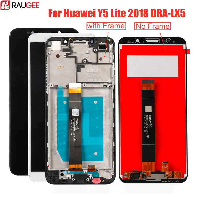 ЖК дисплей для Huawei Y5 Lite 2018 сенсорный экран с рамкой Digitizer Замена DRA LX5 5 45