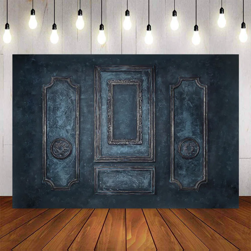 Фон для фотосъемки с изображением темно синий фоновая фотография в стиле ретро