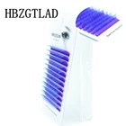 Ресницы Накладные CD, 8-15 мм, фиолетовый + синий зеленый