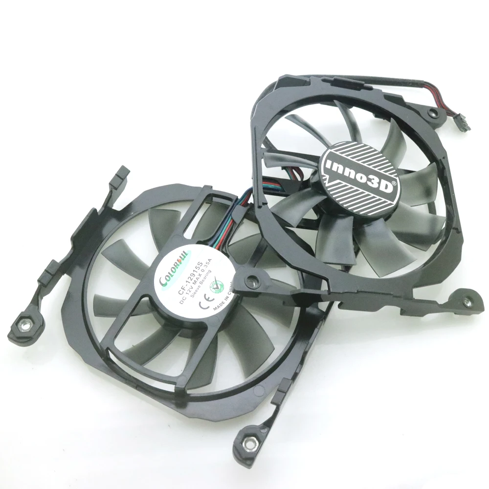Бесплатная доставка внешний вентилятор VGA для видеокарты Inno3D 260 GTX 750ti GTX660 GTX660ti 750 12