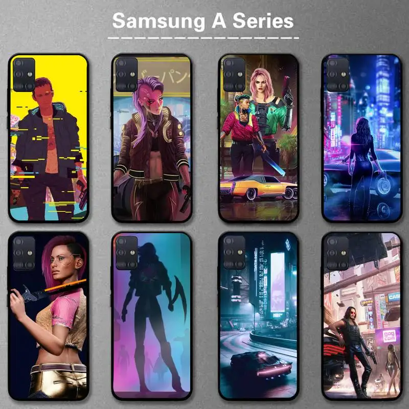 

Cyberpunk Phone Case for Samsung A01 A02 A12 A11 A31 A91 A80 A21 A21S A31 A32 A20E A7 2017 5G Cover