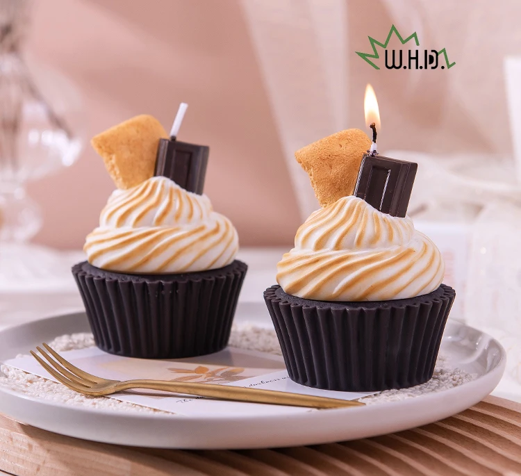 

1 PC Decorative Aromatherapy Candle Cupcake Scented Candles for Party Wedding Decorative Aromatic Candles