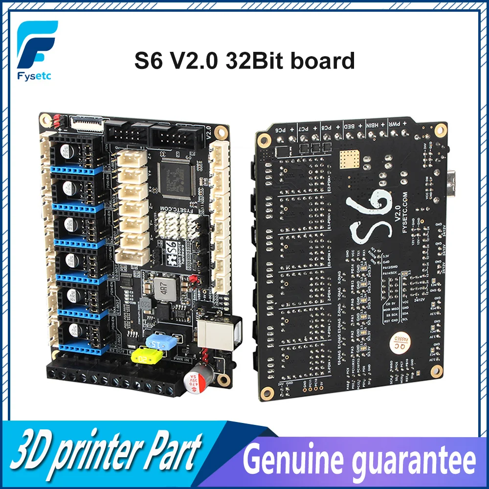 S6 V2.0 доска 32 бит Управление Поддержка 6X TMC драйверы Uart/SPI Летающий провода XH/MX