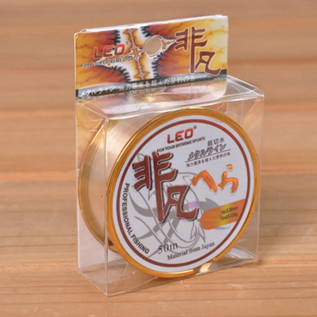 

NEW LEO High Carbon Fishing Line 50m Boxed Fluorocarbon Fishing Line High Quality Fishing Cord Hot Sale Dropshipping