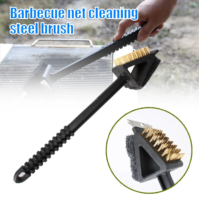 

Barbecue Cleaning Steel Wire Brush Barbecue Net Cleaning Barbecue Grill Brush Household Kitchen Cleaning Brush Tool для кухни