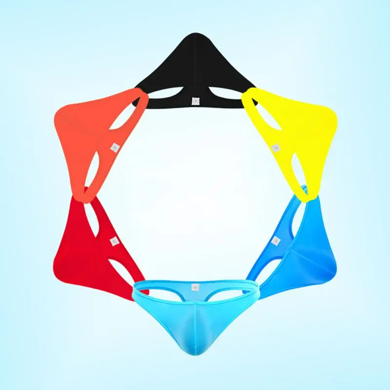 Мужские сексуальные стринги с низкой талией бесшовные мужское нижнее белье