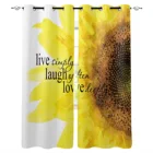 Подсолнечника цвет: желтый, белый Затемняющая штора Для Гостиная оконные шторы в простом стиле для шторы для спальни, кухни, жалюзи, enhao