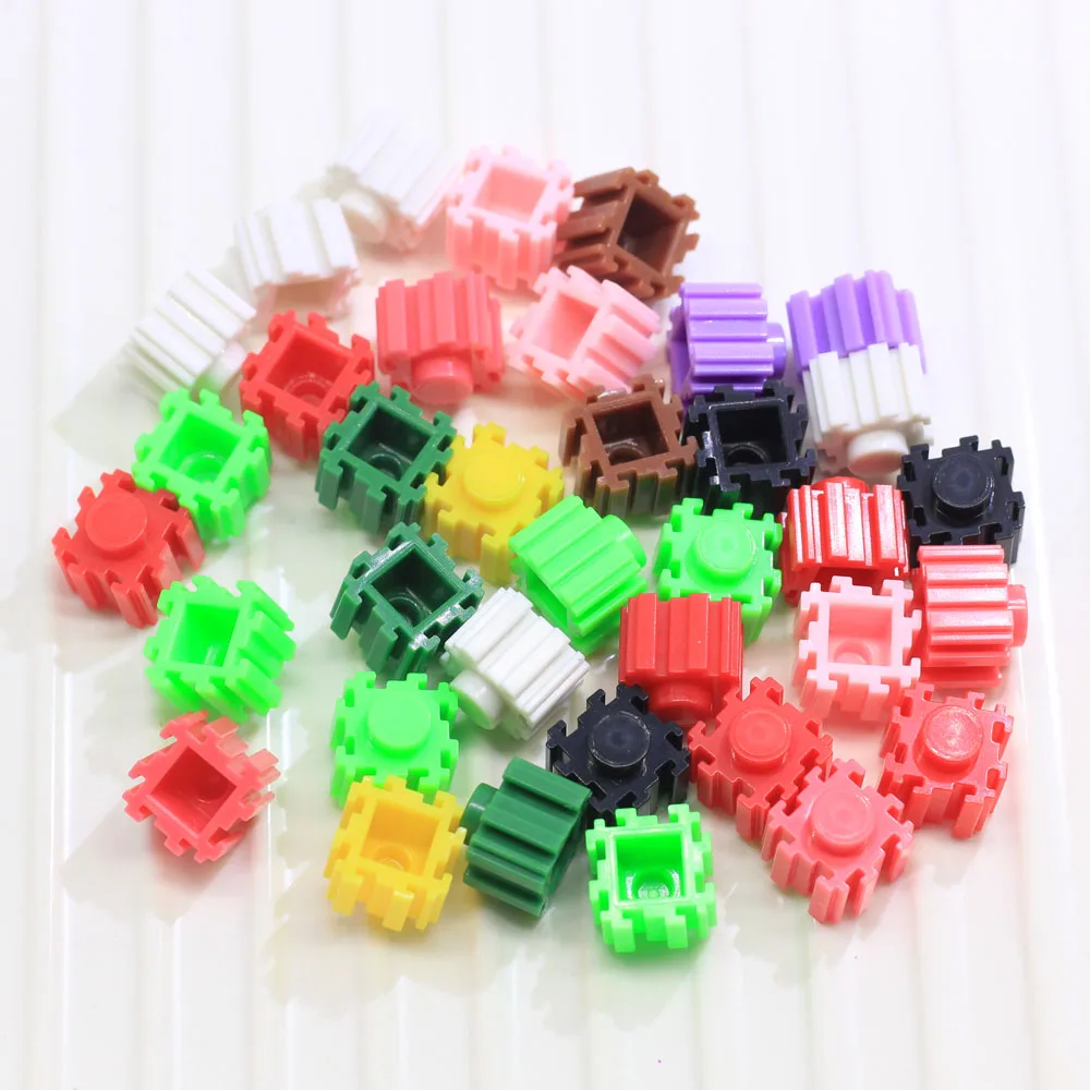 

200/500pc Resin Building Blocks Charms Flatback Kawaii Cabochons Embellishments For DIY Jewelry Making Findings