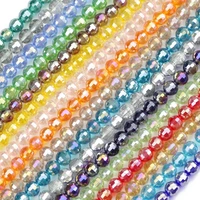 jhnby 6mm 96 faceted ball austrian crystal 50pcs round spacers loose beads for jewelry bracelet pendant accessories making diy