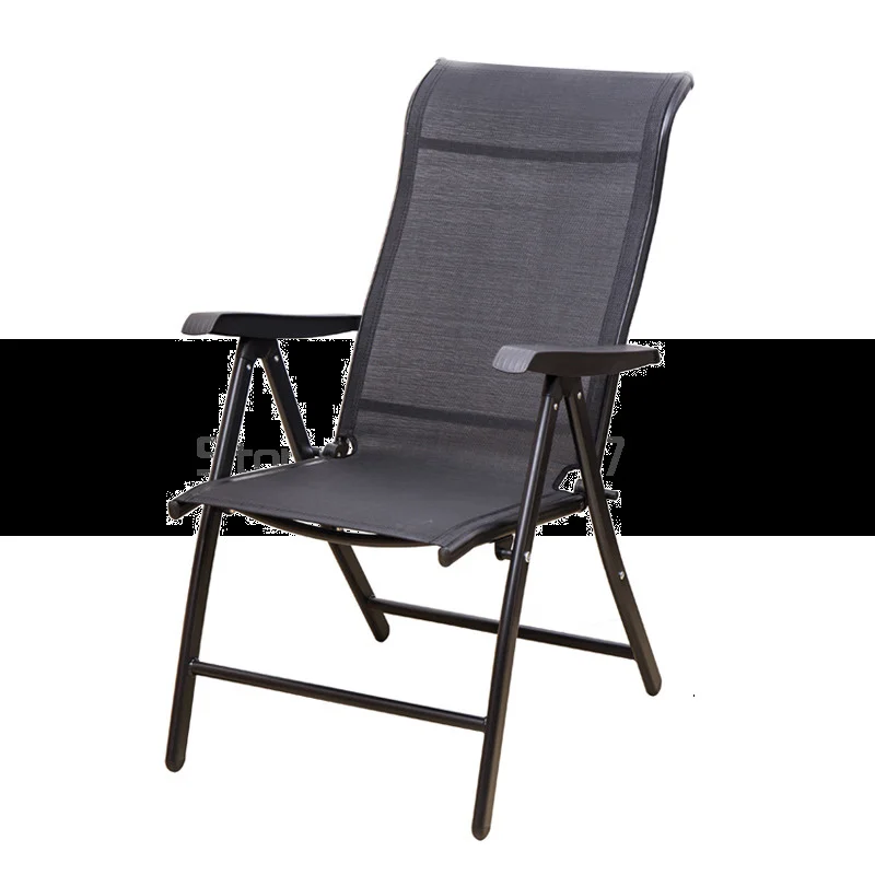 

Folding chair reclining chair lunch break rattan chair backrest armrest home computer chair leisure seat