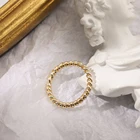 Кольцо женское, золотое, в минималистическом стиле, 2021