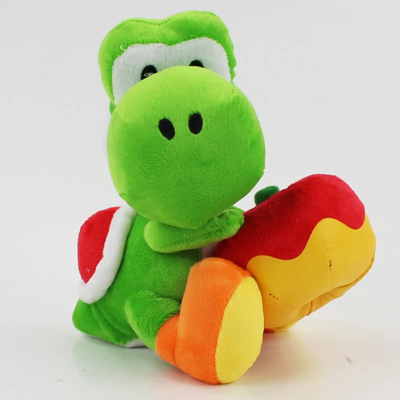 Игрушка плюшевая Yoshi с яблоком 17 см 1 шт.|mario yoshi|super mario yoshiyoshi plush toy |
