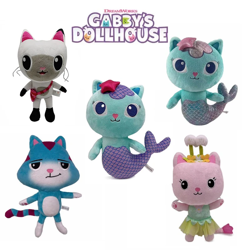 Кукольный домик Gabby кошки плюшевая игрушка Милая Русалка кукла мягкое Мягкое