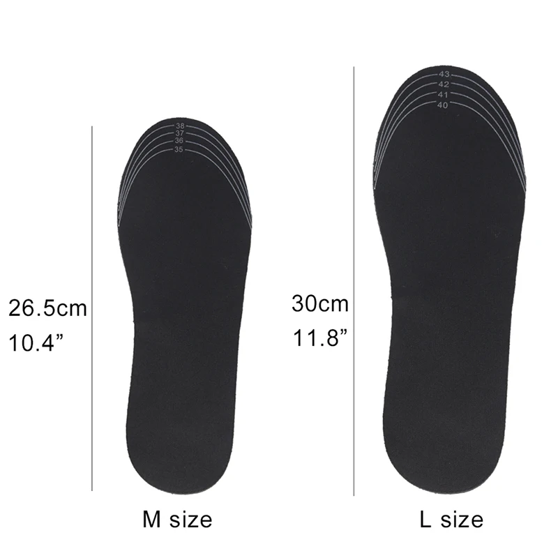 

USB Heated Insoles Rechargeable Electric Battery Warmer Shoes Heater Winter Keep Warm Electrically Thermal Insole