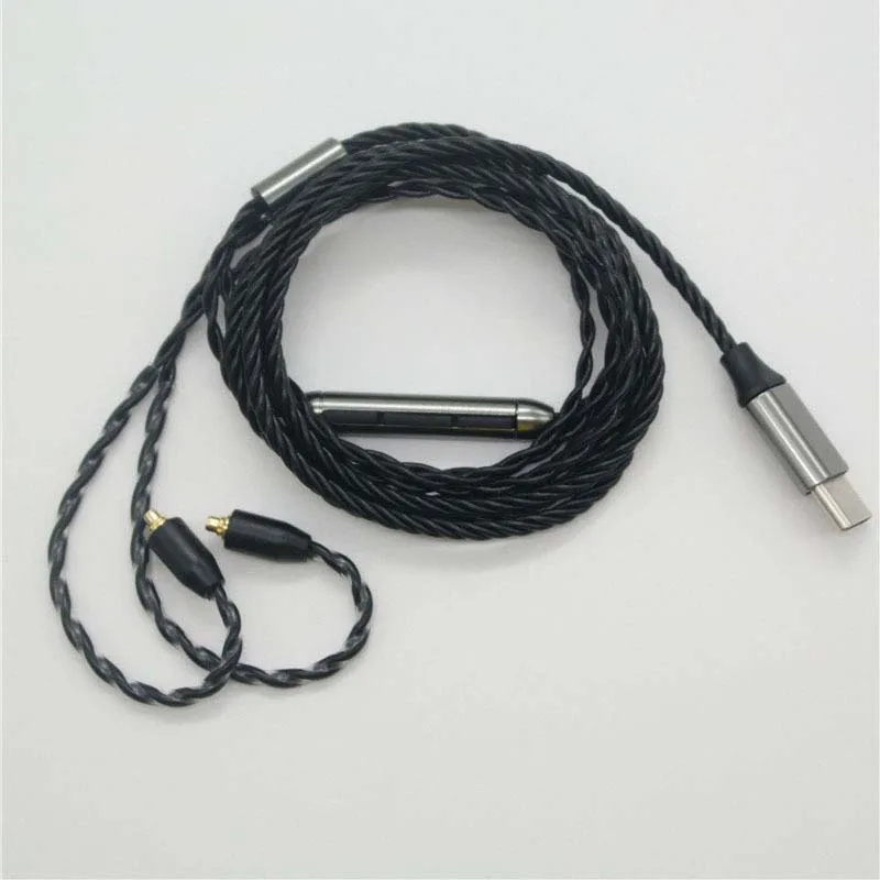 Аудиокабель MMCX к USB Type C кабель для наушников Shure SE215 SE315 SE425 SE535 UE900 Westone