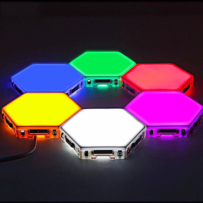 Светодиодная Квантовая лампа шестигранная модульная сенсорная Чувствительная