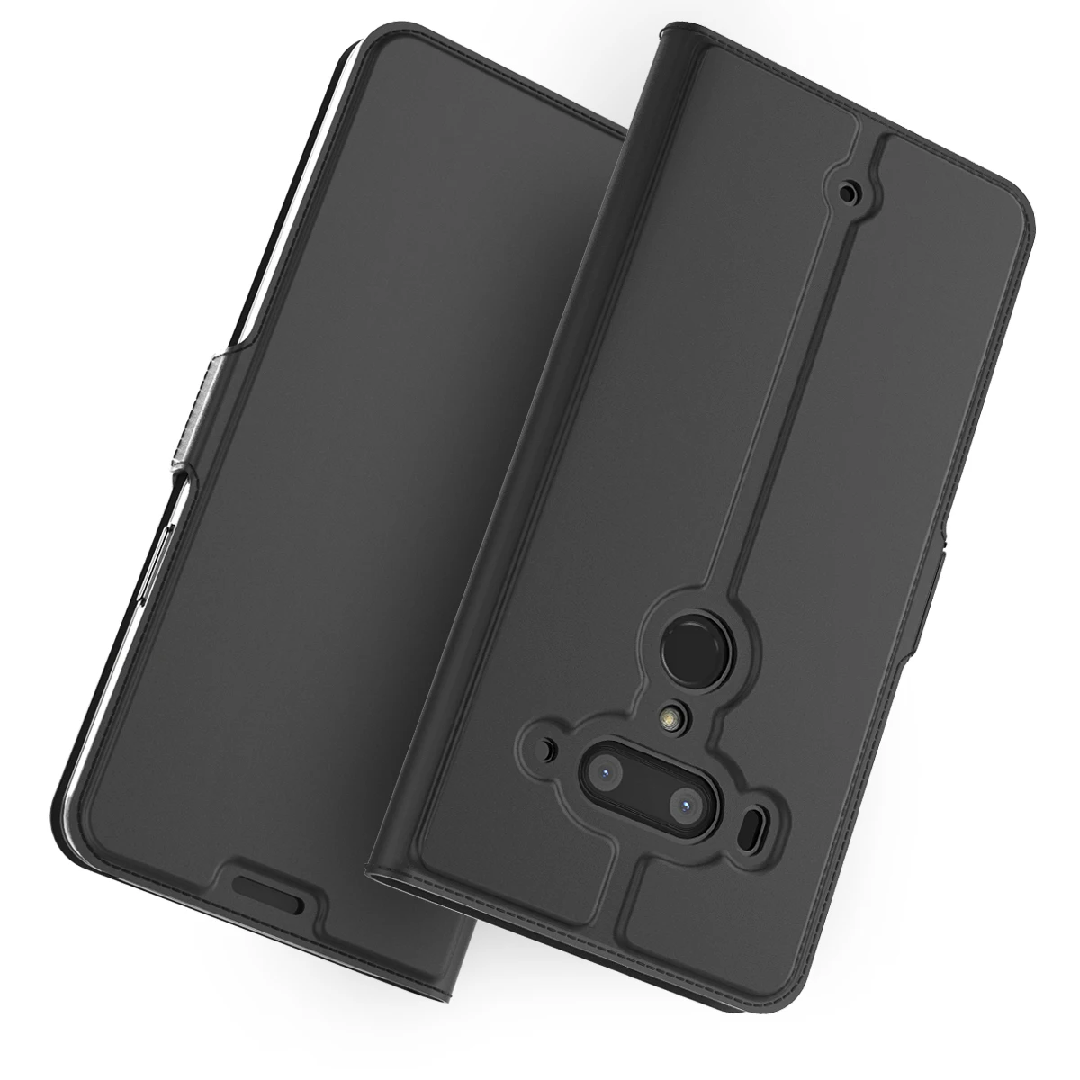 Чехол для телефона HTC U12 Plus Life из искусственной кожи с держателем карт магнитной
