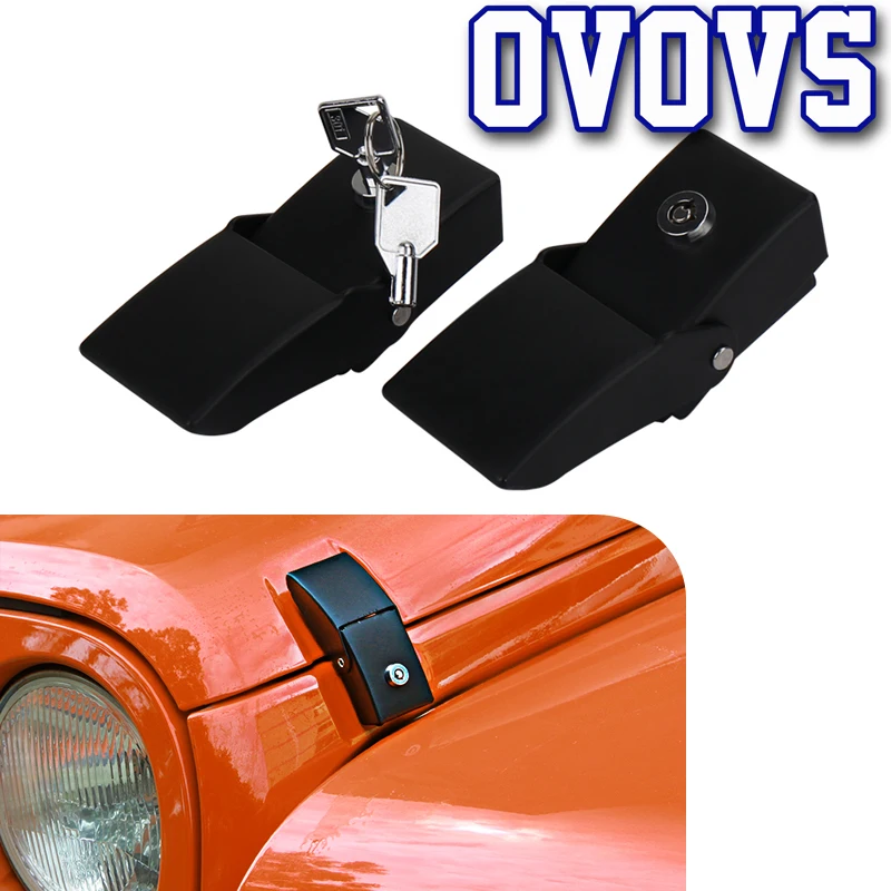 

Premis Hood Security Catch Latches Locking kit for 2007-2017 Jeep Wrangler JK & Wrangler Unlimited 2pcs