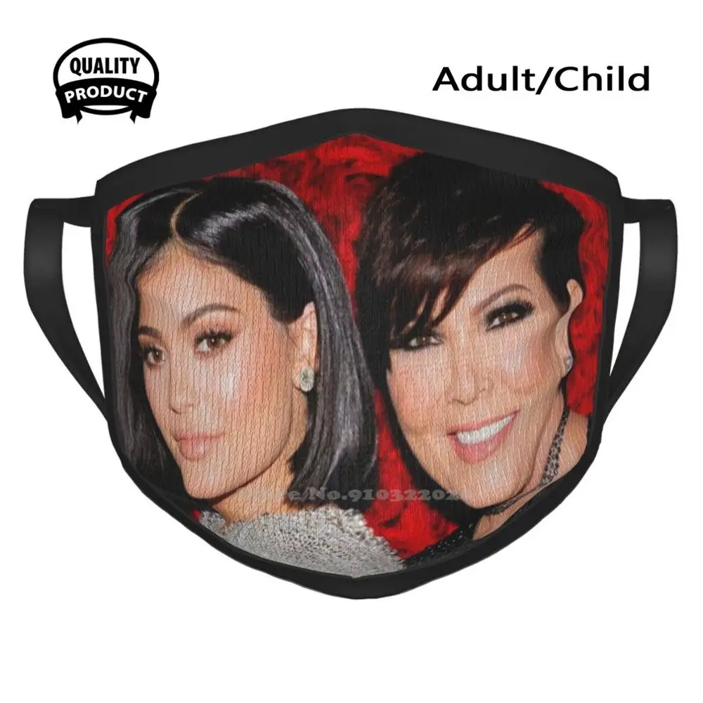 

Ветрозащитная Спортивная маска для рта Kris And Kylie, семейство Kris Jenner Kendall Jenner