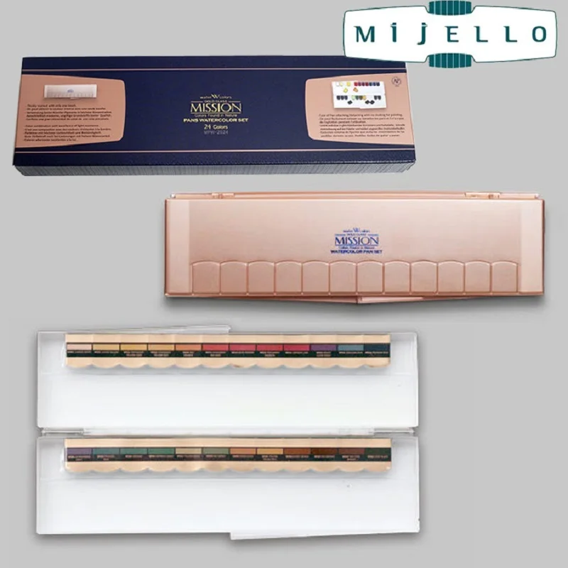 Профессиональные краски MIJELLO пигменты золотого и серебристого цвета 24/20/12 цветов