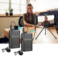BOYA BY-WM4 PRO-K6 24G Wireless Microphone System TransmitterReceiver 60M Effective Range Compatible with Type-C Interface