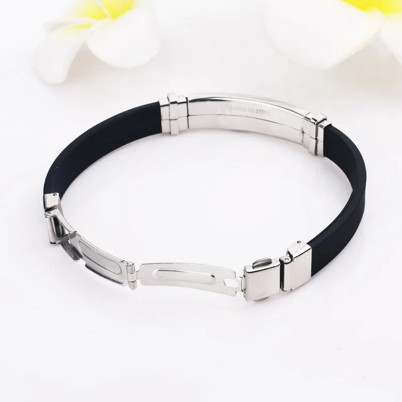 Силиконовый браслет с созвездиями регулируемый из нержавеющей стали для мужчин