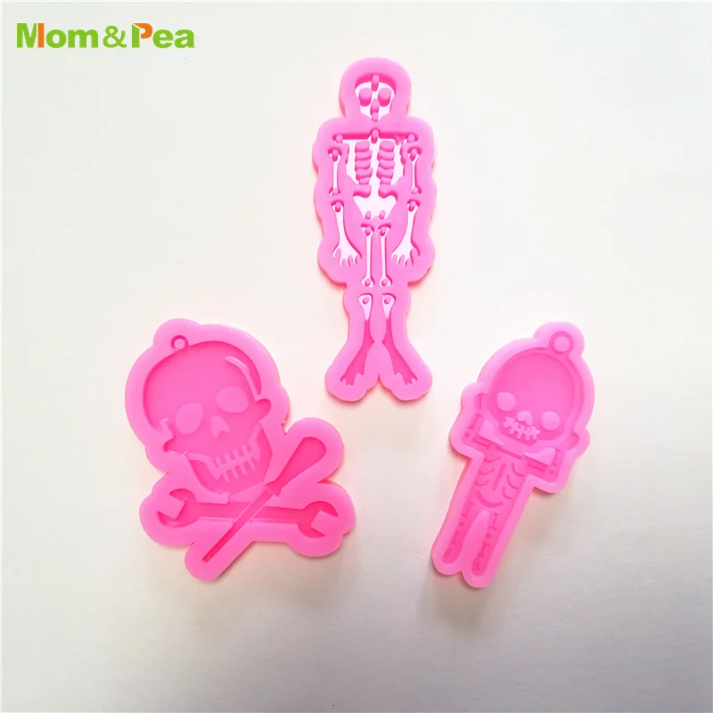 

YS8076-8 Skeleton Mold For Key Chains Phone Ornamental Decoration Fondant Mould Resin Epoxy DIY Tools