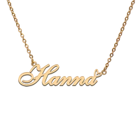 god with love heart personalized character necklace with name hanna for best friend jewelry gift
