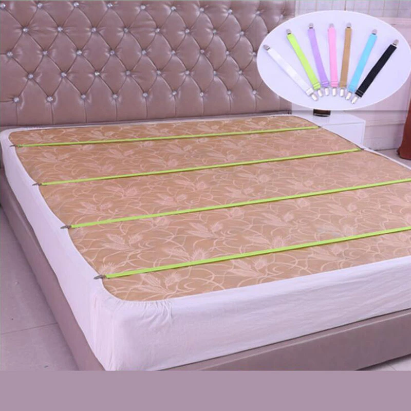 4 Угловые длинные регулируемые эластичные держатели для простыни зажимы матраца