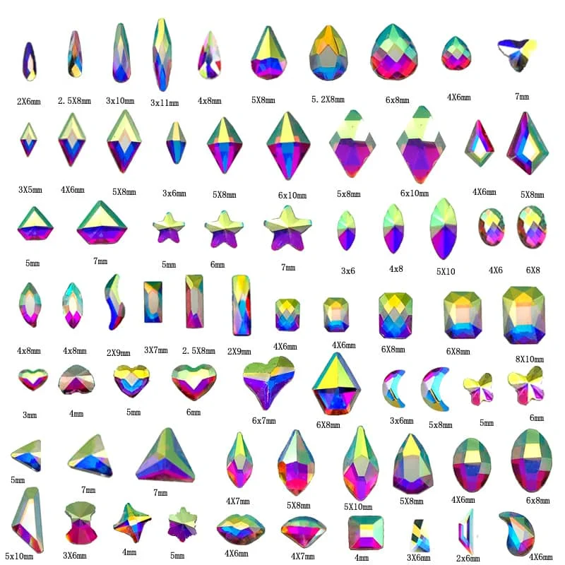 100 шт. стразы для дизайна ногтей|Стразы и украшения| |