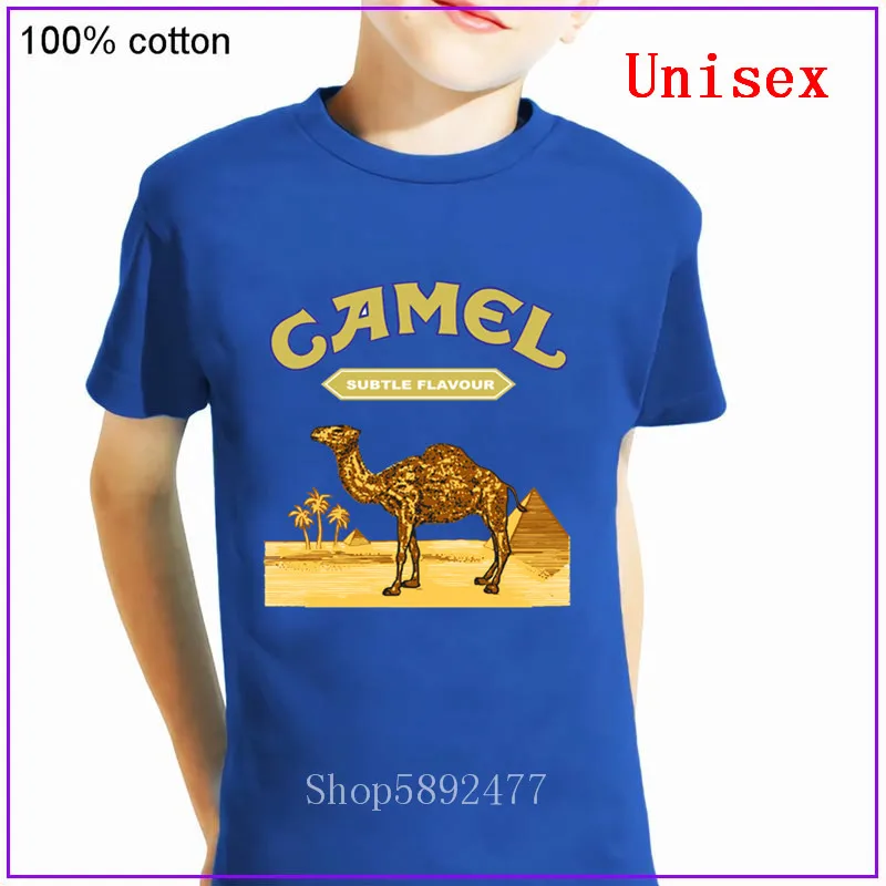 Лидер продаж футболка верблюжьей расцветки для мальчиков и девочек детские