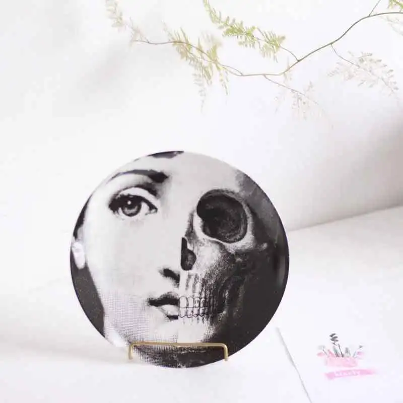 Milan rosenthal Piero fornasetti 8 дюймов керамическая обеденная тарелка блюдо десертная тарелка для закуски тарелка для торта украшение подвесная тарелка