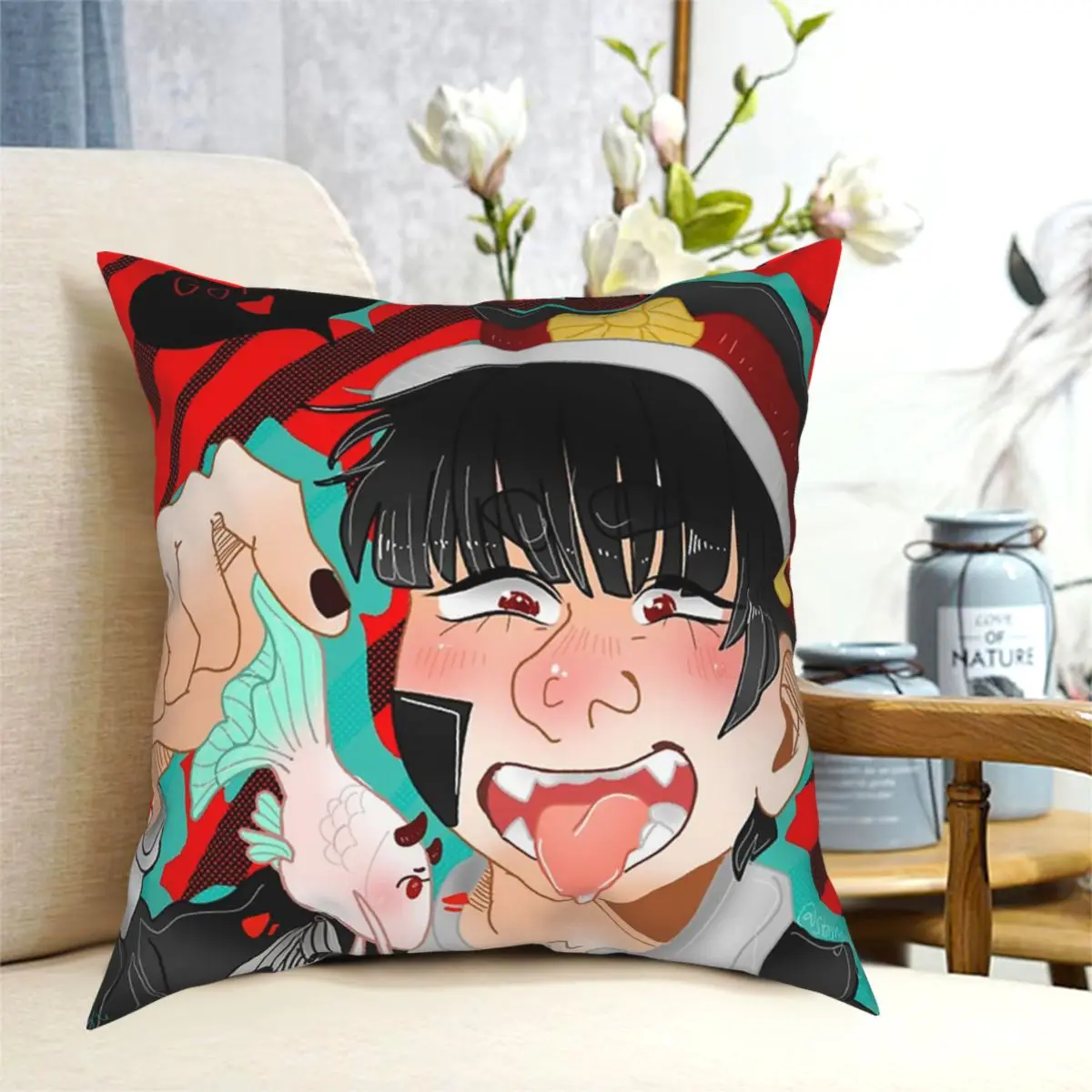 

Tsukasa Yugi Digital Cushions for Sofa Novelty Cushion Covers Decorative Throw Pillows Cover floor pillow for sofa home
