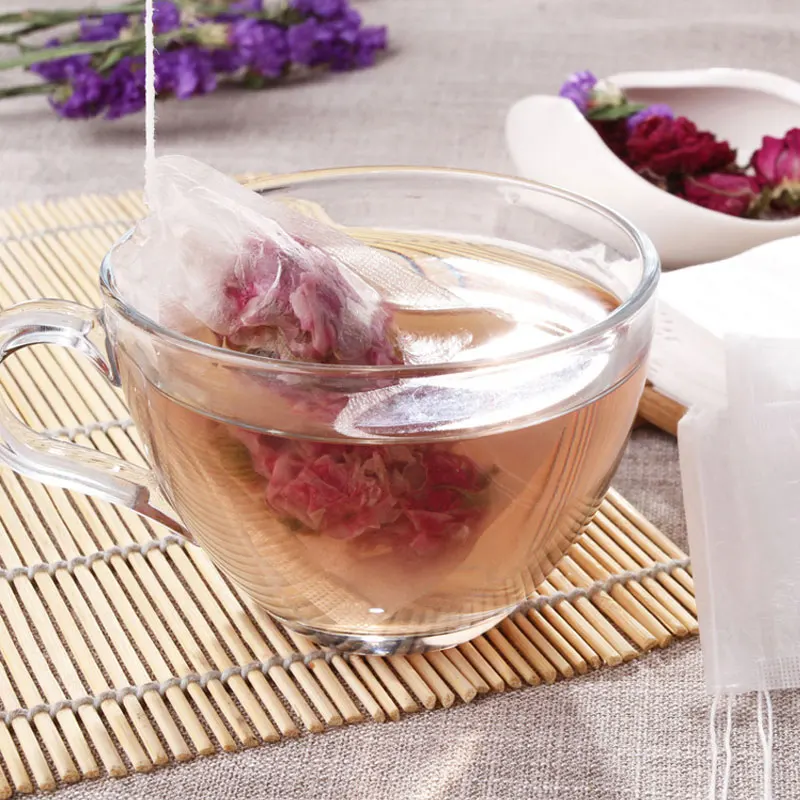 Кукурузные волокна пустой чай сумка с фильтрами Чай Infuser Чай Ситечко пакетики 1000 шт/партия