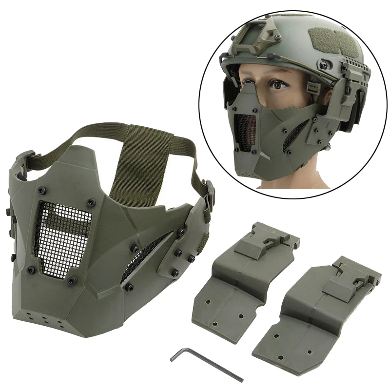 Тактическая Маска для пейнтбола с железным воином Балаклава велосипедная маска