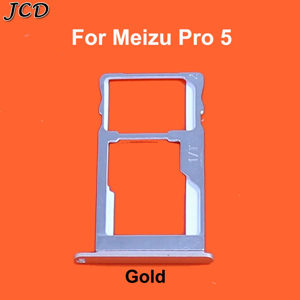 For Pro 5 Gold JCD лоток для sim-карты слот Держатель адаптеры для Meizu Pro5/Pro6 Pro 6 S/Pro 7 7plus Запасные детали дешевые аксессуары - Цвет: For Pro 5 Gold