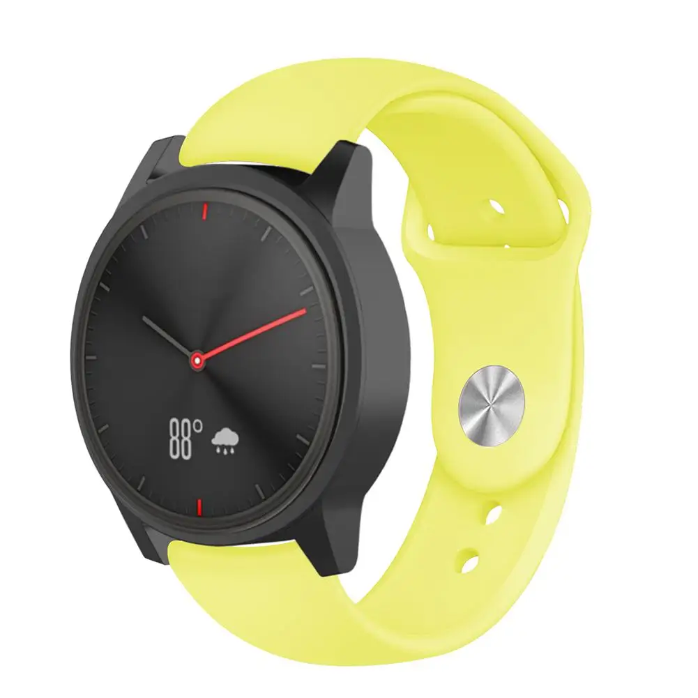 Цветной мягкий силиконовый сменный ремешок для Garmin Vivoactive3 Vivomove HR, умный Браслет для Garmin Vivoactive 3, ремешок для часов