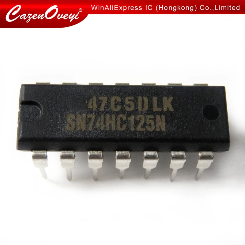 Новый и оригинальный IC в наличии, 10 шт./лот, SN74HC125N, DIP14, SN74HC125, DIP 74HC125N, 74HC125 DIP-14, MC74HC125AN