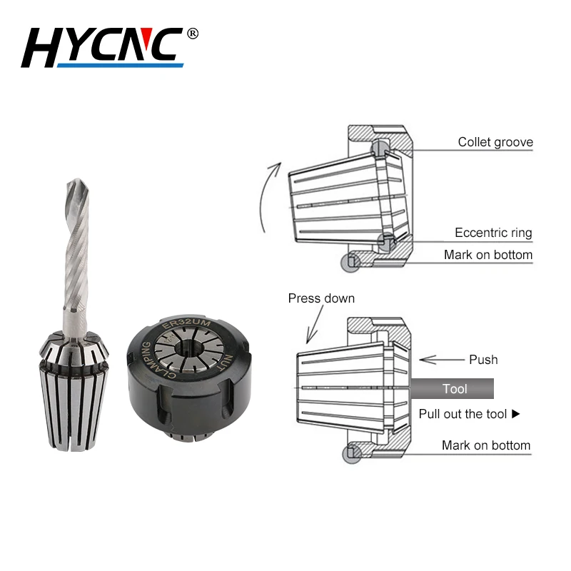 1 шт. патрон ER32 пружинный зажим для гравировального станка Фрезерный резак CNC