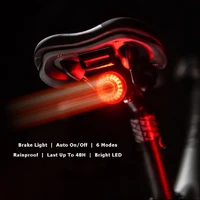 smart led bike light mtb road seatpost brake light signal usb rechargeable bicycle lamp latern flashlight for bike accessories