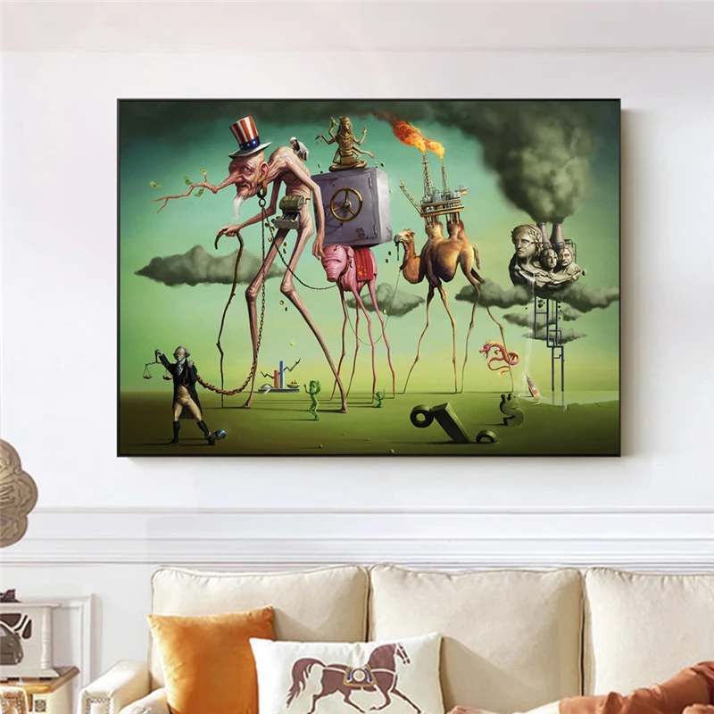 

Surrealism Canvas Paintings By Salvador Dali Famous Wall Art Posters and Prints Wall Pictures for Living Room Home Decor
