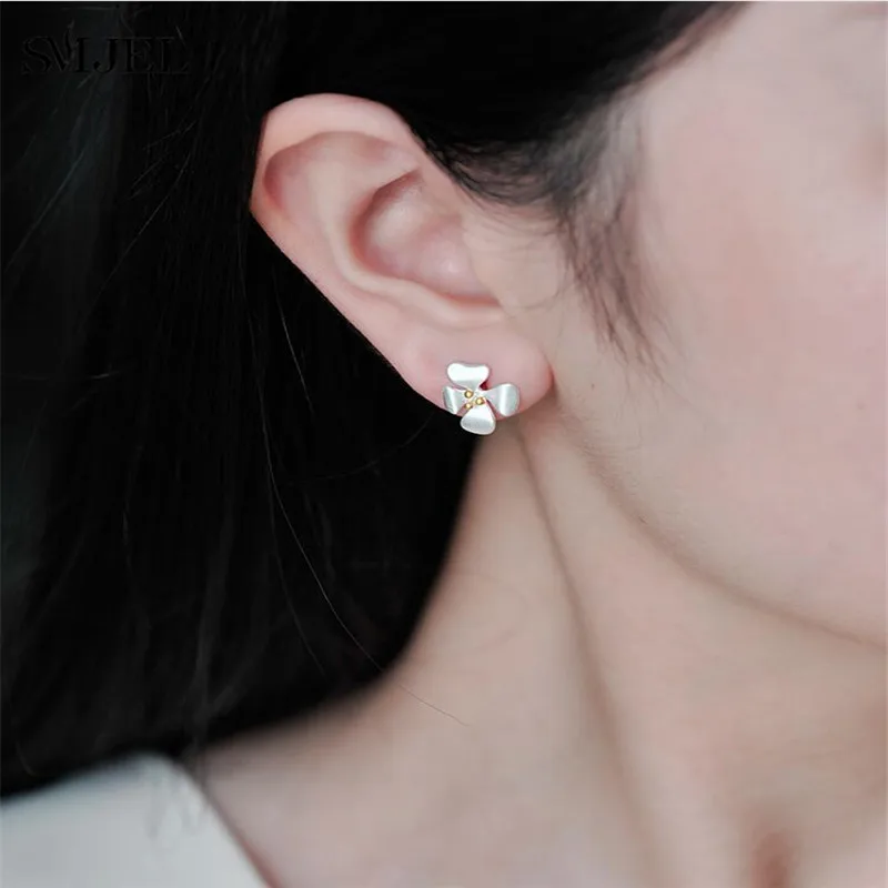 

SMJEL Trendy Cute Nickel Free Earrings For Women Kids Mountain Dog Triangle Geometric Earring Jewelry Earrings Studs Christmas